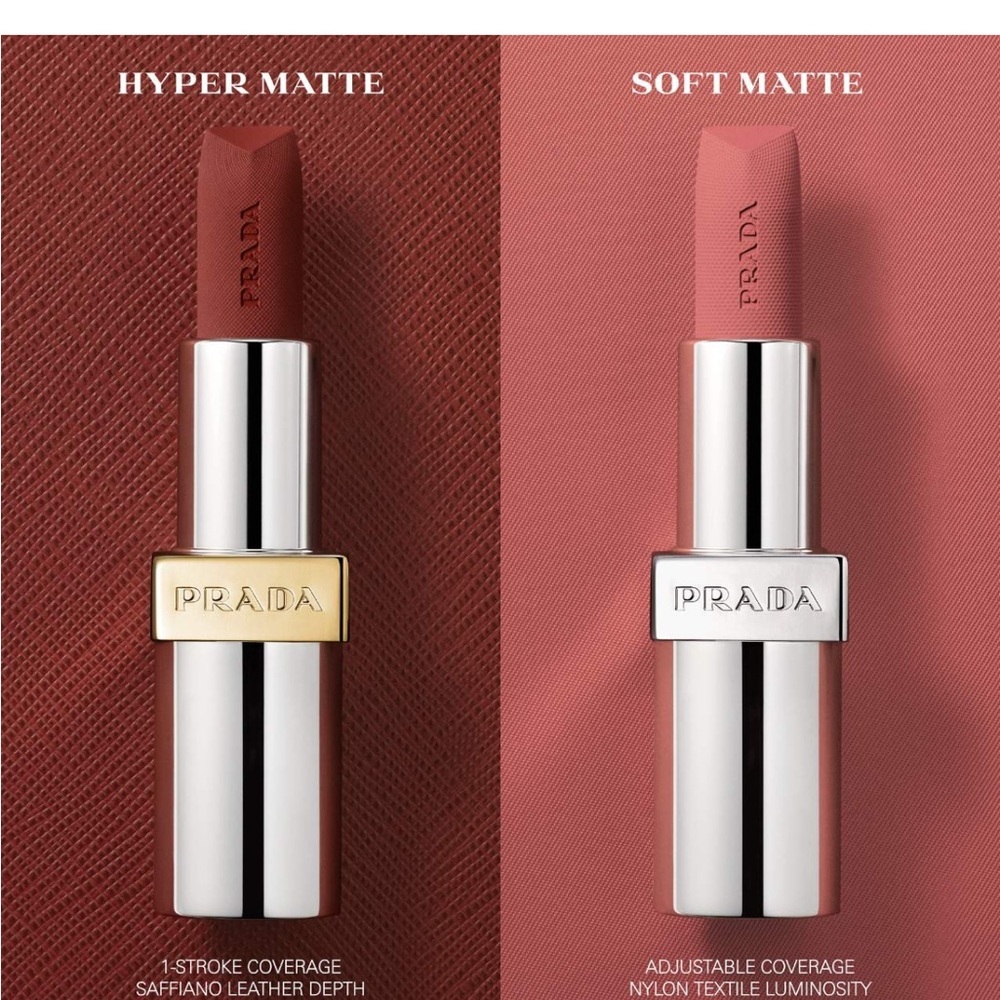 Prada Monochrome Soft Matte Blur Lipstick- Refill B106 Caramel - Picture 3 of 4